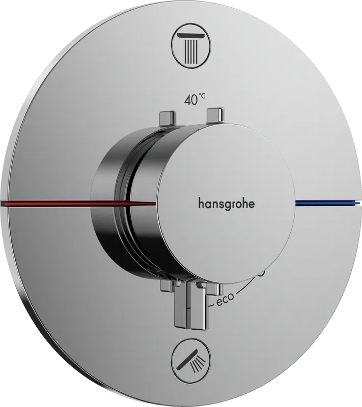 HANSGROHE SHOWERSELECT COMFORT S podomítková termostatická baterie, pro 2 spotřebiče, chrom Výhodná Nabídka