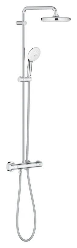 GROHE TEMPESTA SYSTEM 210 sprchový set s termostatickou baterií, horní sprcha, ruční sprcha se 2 proudy, tyč, hadice, chrom Cenová Bomba