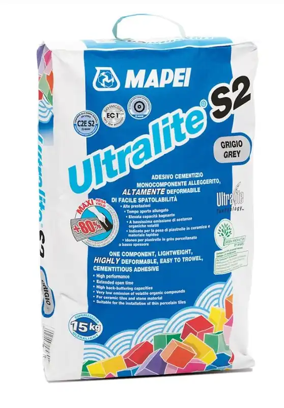 Ihned K Objednání MAPEI ULTRALITE S2 lepidlo na velkoformátové obklady a dlažby 15 kg, šedá