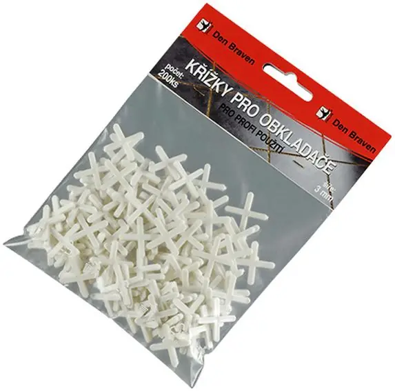 Poslední Šance DEN BRAVEN křížky 2,5mm pro obkladače, bílá
