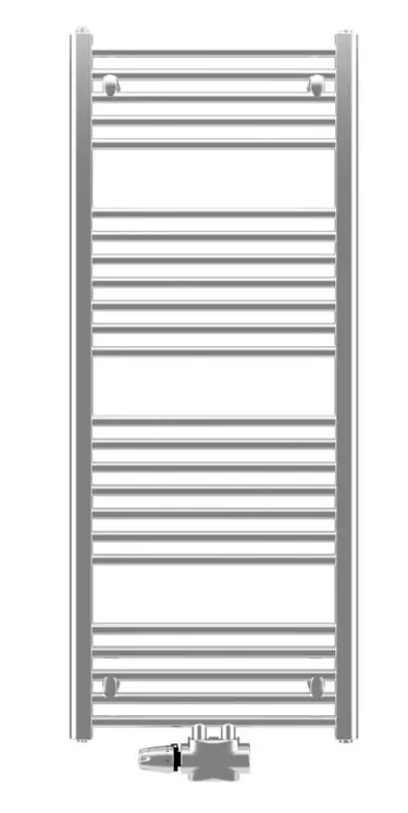 KORADO KORALUX LINEAR EXCLUSIVE - M koupelnový radiátor 1500/450, spodní středové připojení, chrom Dokud Zásoby Vydrží