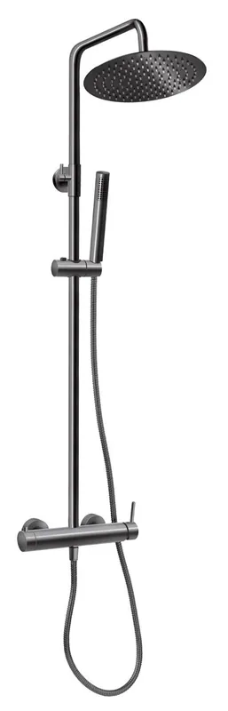 Odeslání Ihned NOVASERVIS FERRO CIRICULUS sprchový set s baterií, horní sprcha, ruční sprcha, tyč, hadice, gun metal