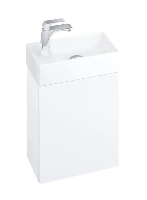 Akční Nabídka RAVAK VEDA 400 skříňka pod umývátko 40x22x45 cm, 1 dvířka, Push-open, lesklá bílá