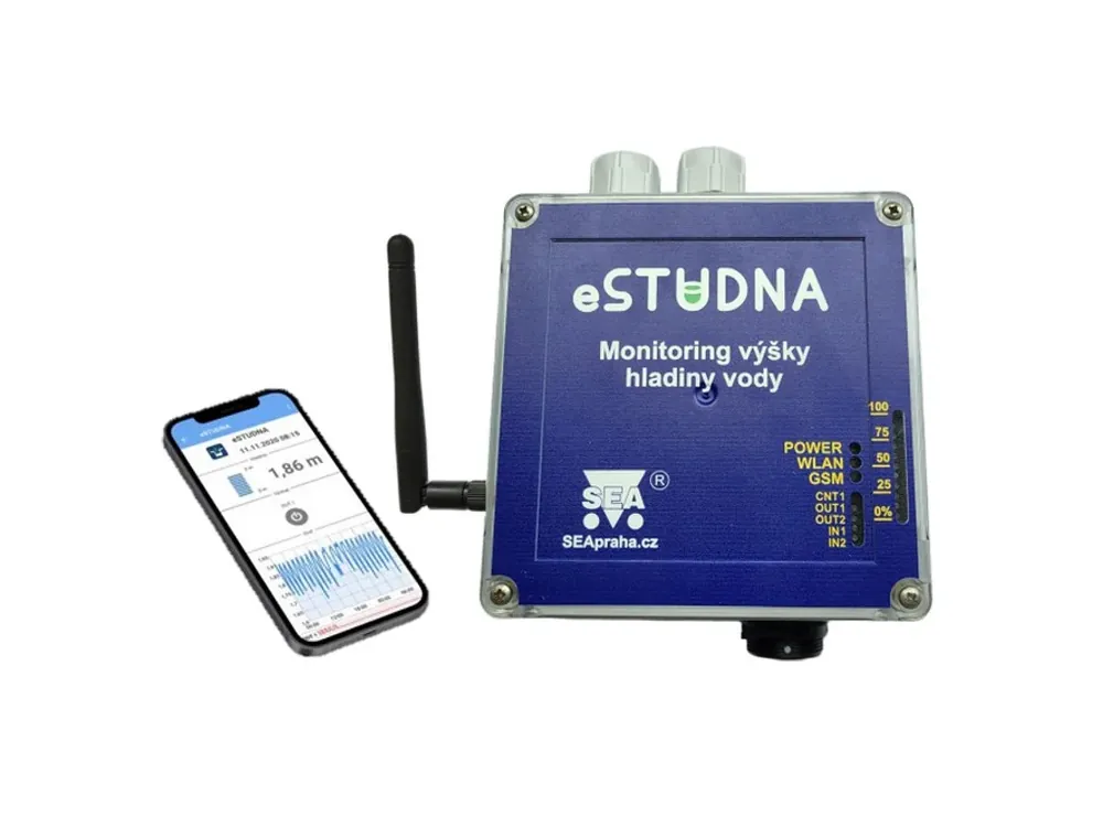 Hladinoměr eSTUDNA2 online Wi-fi Cenově Výhodný