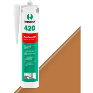 Kamnářský spárovací akrylový tmel Ramsauer KACHELOFEN 420 (Barva 14 siena) vysokoteplotní akryl - 310ml Finální Výprodej