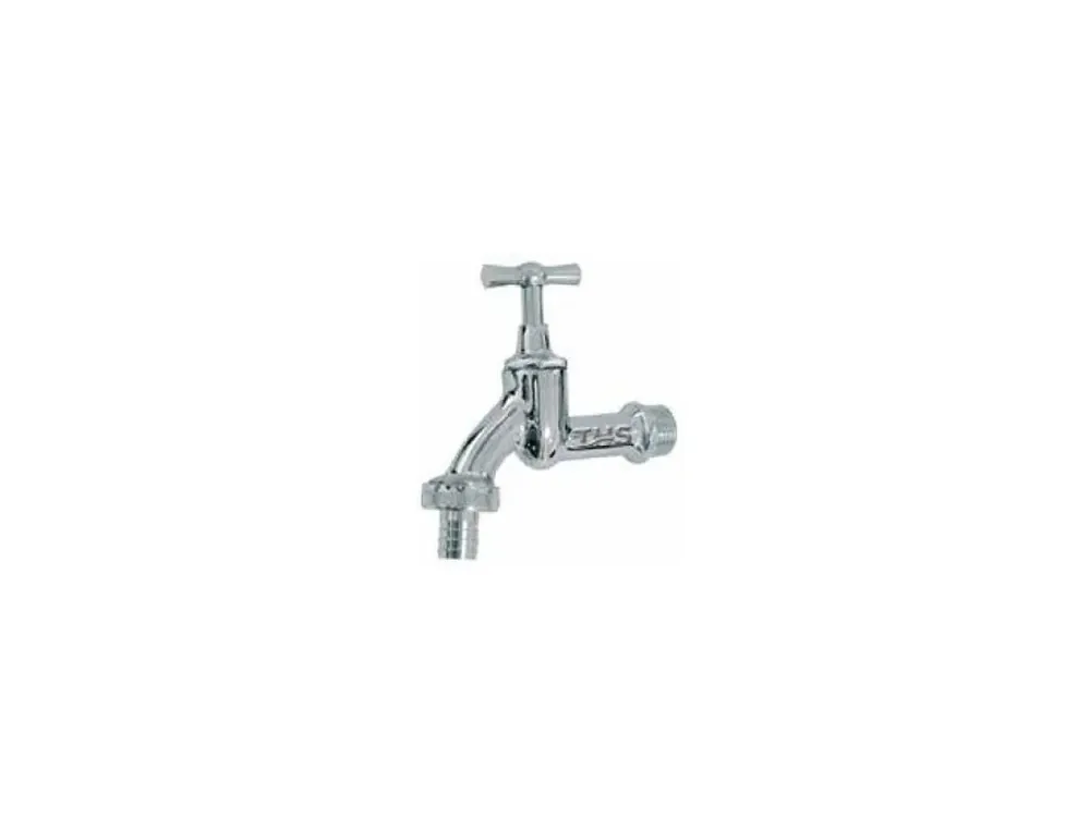 Sleva Kulový kohout 3/4" výtokový chromový s přípojkou 1/2"