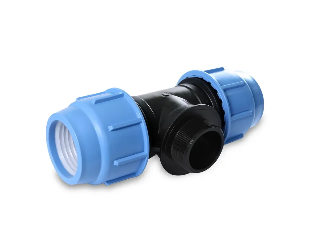 PE přechodový T-kus s vnějším závitem - 20x1/2"x20 Rychlé Dodání