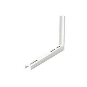 Zváraná konzola pre klimatizáciu, 400x800, 55mm, 70kg/noha, pár, 2mm, plech, biela Sleva