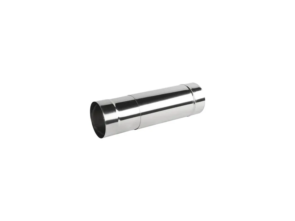 Prodmax komínová roura nastavitelná 100 mm nerez - délka 2x250 mm 0,6 mm Víkendová Akce
