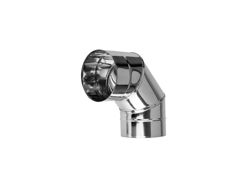 Cenově Výhodný Prodmax komínové koleno 180 mm nerez - 90° 0,6 mm