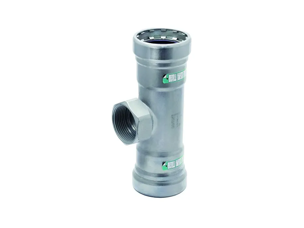 Expresní Doručení Heavy Steel lisovací T-kus se závitem FGF 5/4"x3/4"x5/4" - uhlíková ocel