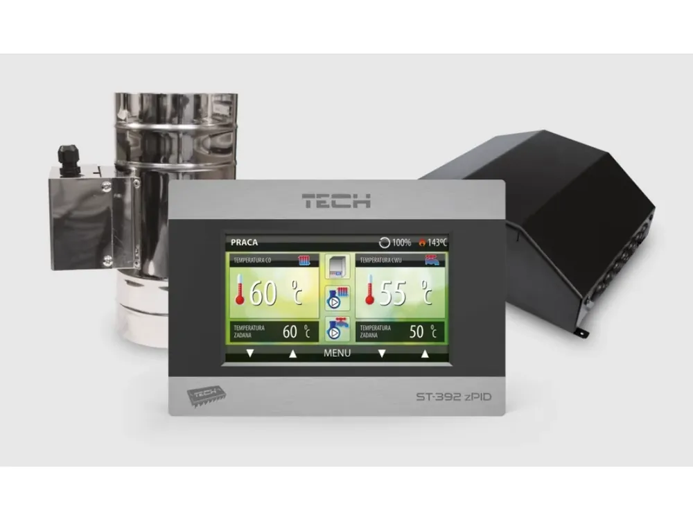 EU-392zPID/150 - Regulátor pro krb s programem zPID s klapkou 150mm Nakupujte Hned