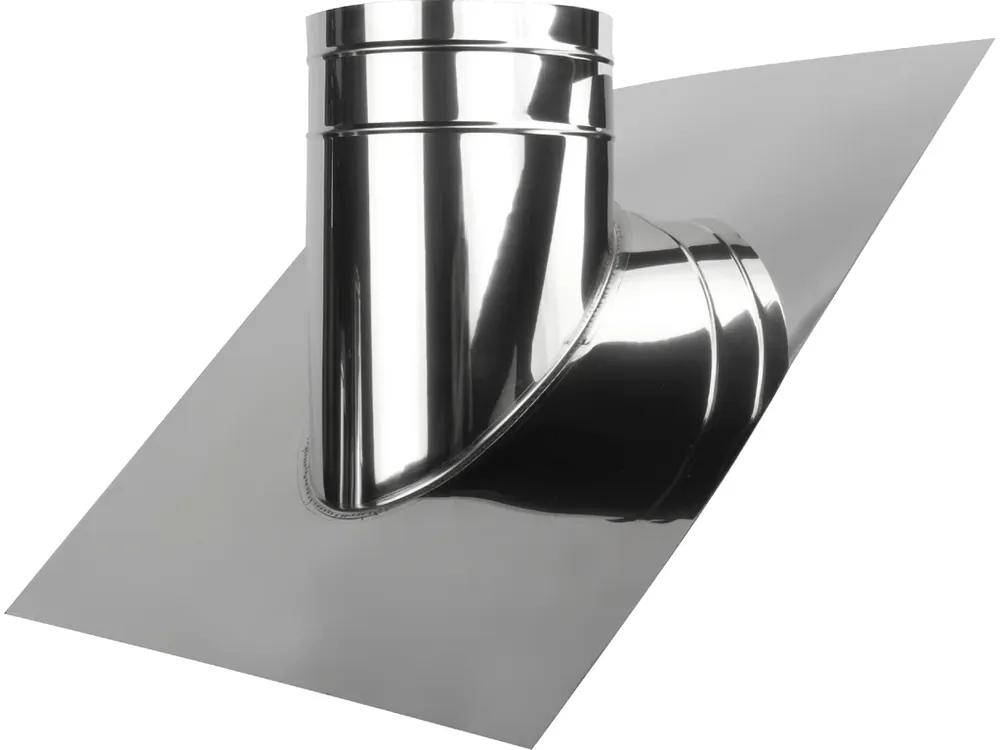 Průchod střechou s úhlem 30-60° pro tříplášťový (třívrstvý) nerezový izolovaný komín - průměr 400/500 mm, kouřovod Ověřený