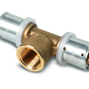 Bezpečná Platba PEX / Multipex lisovací T-kus s přechodem na závit - 50x1 1/2"x50 PFTHK INT - vnitřní závit