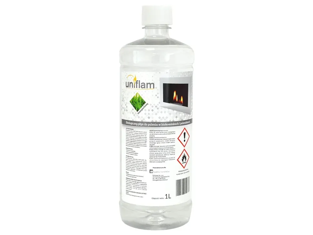 Zlevněný Ekologické UNIFLAM biopalivo kapalina na spalování v biokrbech bez vůně 1l