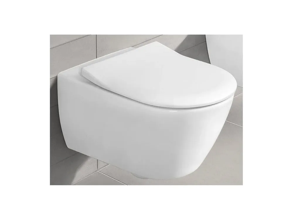Villeroy & Boch SUBWAY 2.0 SET WC závěsné DirectFlush, SupraFix 3.0+ sedátko SlimSeat, SoftClosing, bílá alpin, 5614R201 Rychlé Dodání
