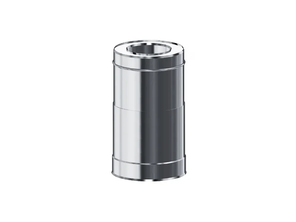 Nejlepší Volba Nastavitelná tříplášťová izolovaná komínová roura - průměr 150/250 mm, délka 2x 500 mm (2x 0,5 m) - kouřovod