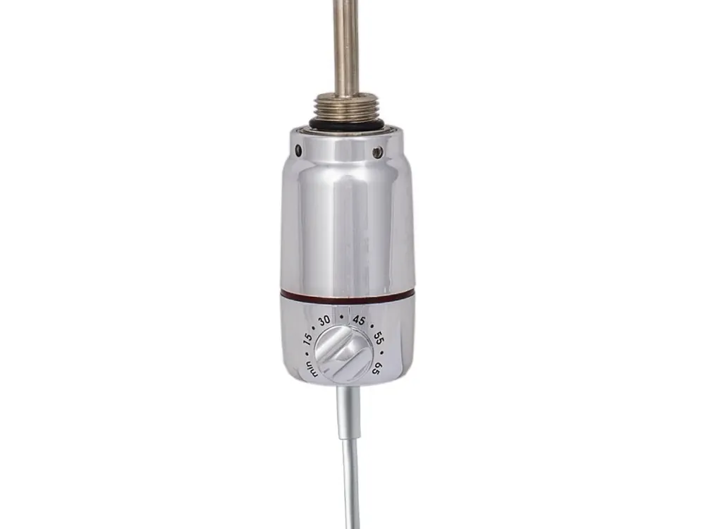 Elektrická spirála pro koupelnový žebříkový radiátor - 900W + termostat, chróm Akce