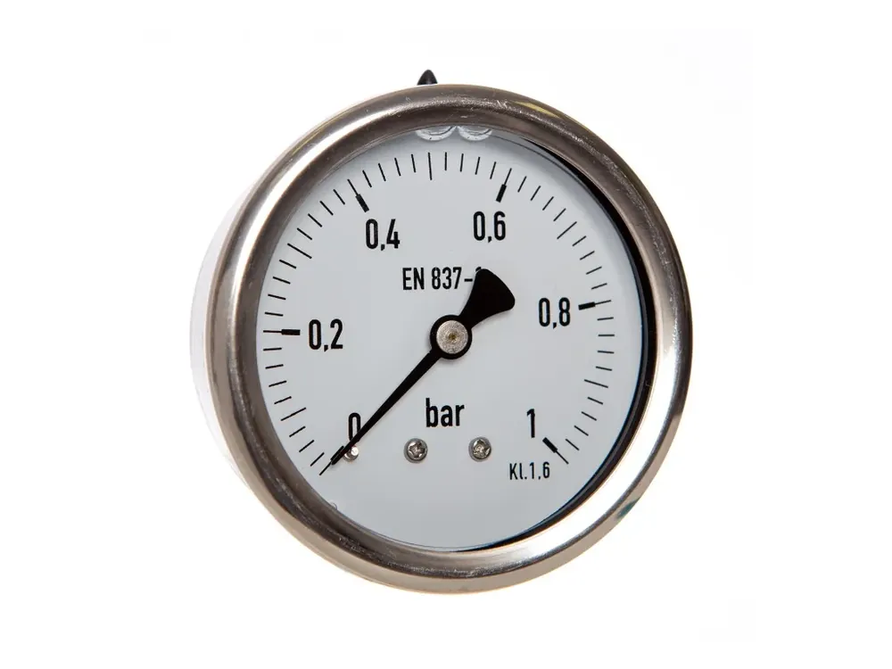 Top Prodej manometr 213.53.063 0/0,6bar, G1/4B zadní přip. + glycerinové tlumení