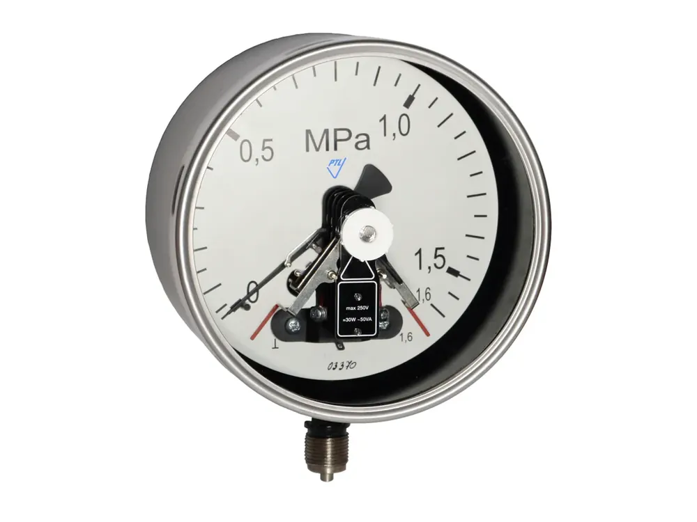 Cenová Bomba kontaktní manometr 03370 0/1MPa, M20x1,5mm spodní přip., 2 mag. kontakty min./max.