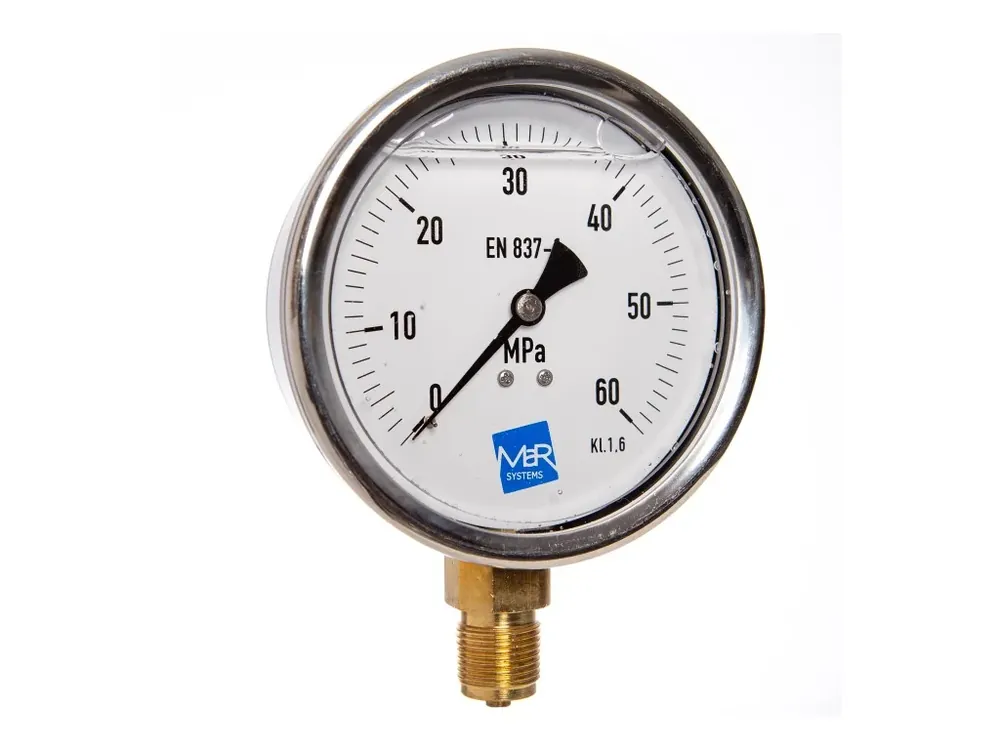 Výprodej manometr P300 / MI100G 0/60MPa, M20x1,5mm spodní přip. + glycerin