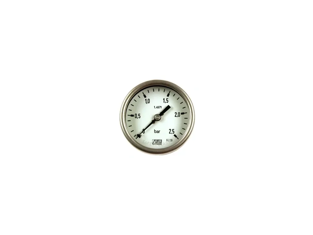 Pouze Dnes Nerez manometr 2036, průměr 63mm, 0/4bar, zadní př., bez glycerinu, G1/4"