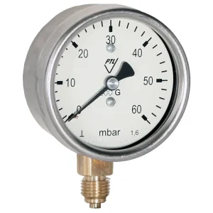 Bezpečná Platba manometr 03368-S/MM60K/317 -6/0kPa, G1/4B spodní přip.