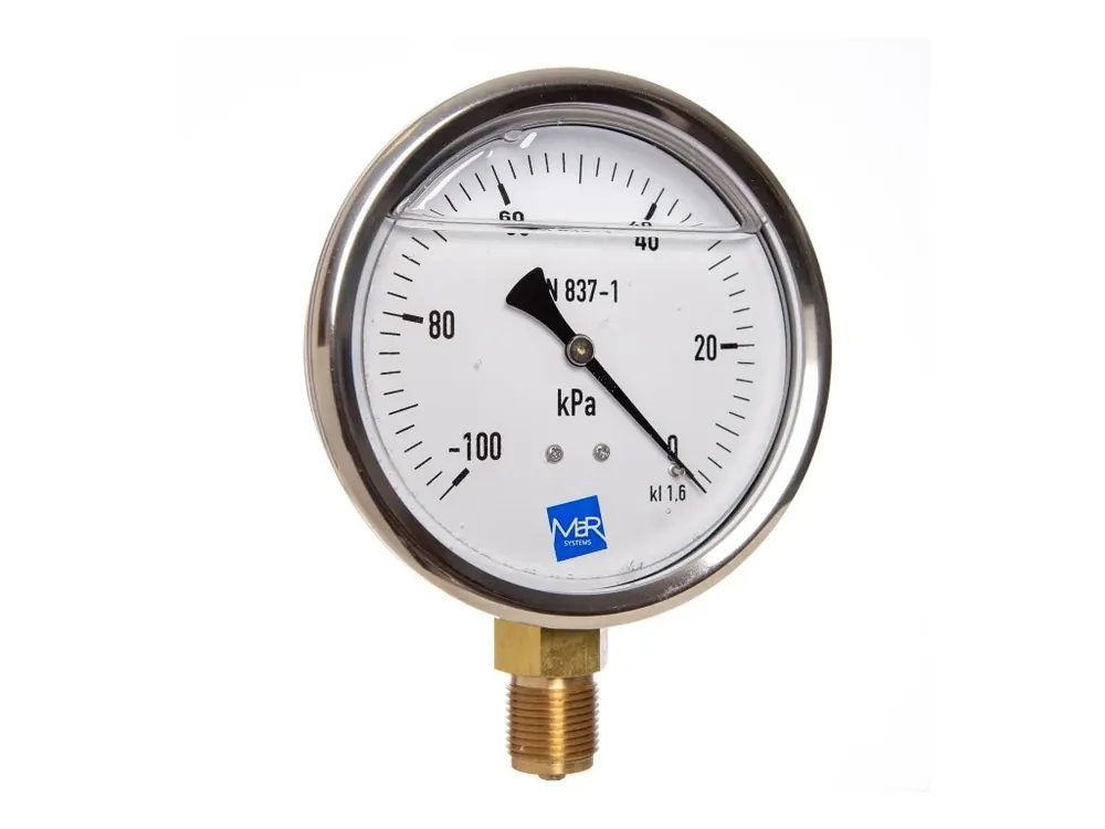 Expresní Doručení manometr 03384 G/MM100K/117/1,6 -0,1/+1,5MPa, M20x1,5mm spodní přip. + glycerinové plnění
