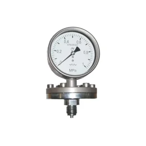 Akce manometr 03379/MM100K/717/1,6 -100/0kPa, M20x1,5mm, nerez příruba 1.4301 membrána PTFE