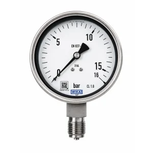 Akční Nabídka manometr 233.50.100 0/16bar, 1/2NPT spodní přip. + glycerinové plnění
