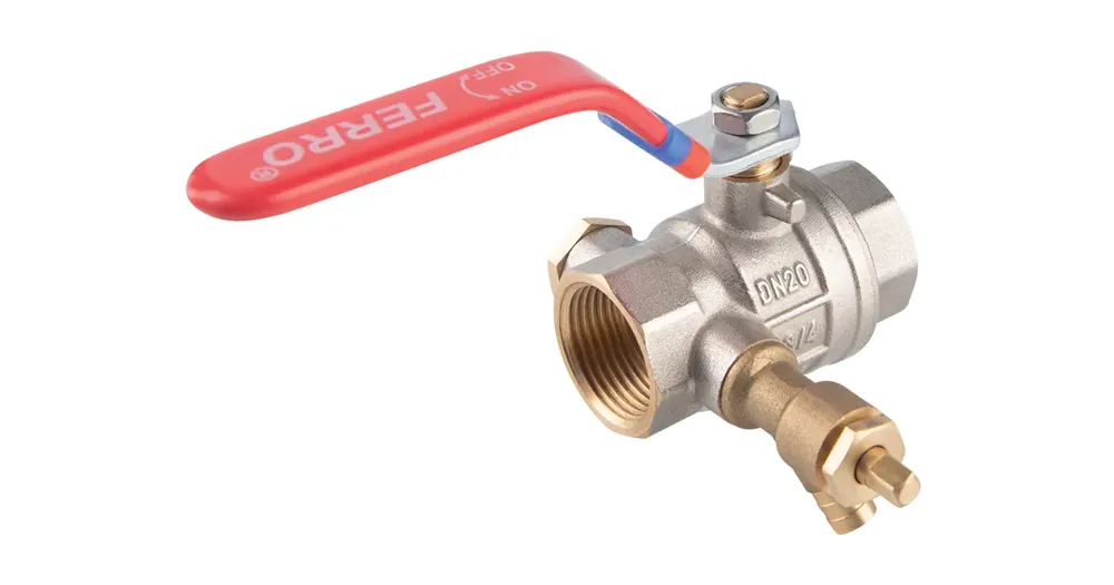 NOVASERVIS Plnoprůtočný kohout s vypouštěním 6/4" - JY1127/40 Rychlé Dodání