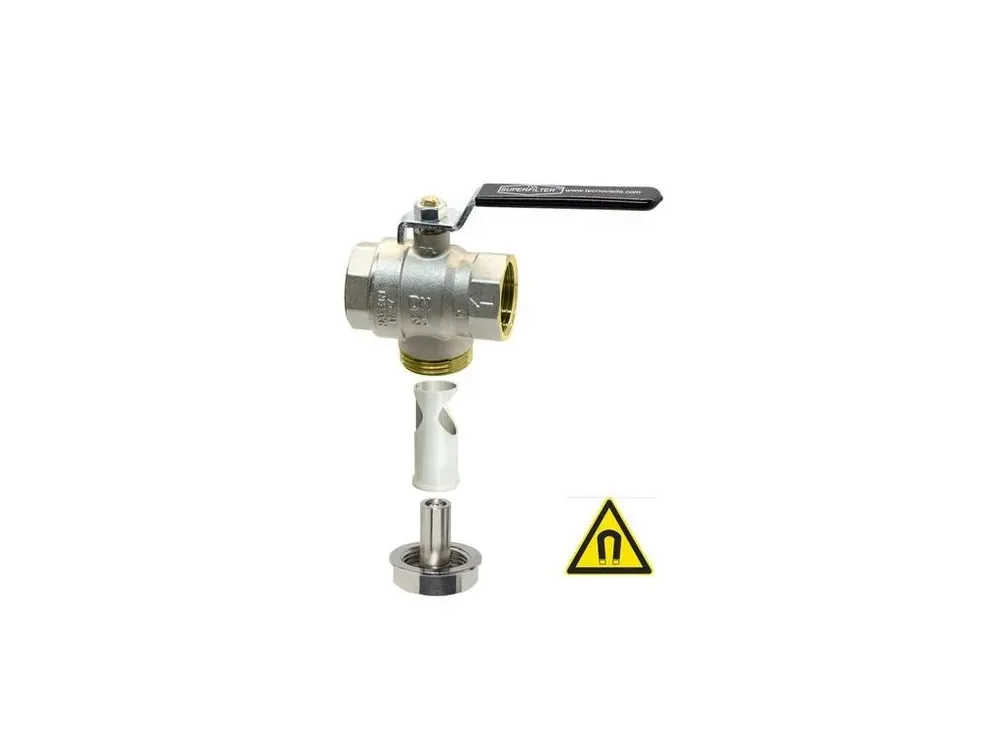 SUPERFILTER Kulový kohout s filtrem a magnetem 3/4" FF páka (magnet filterball) Novinka