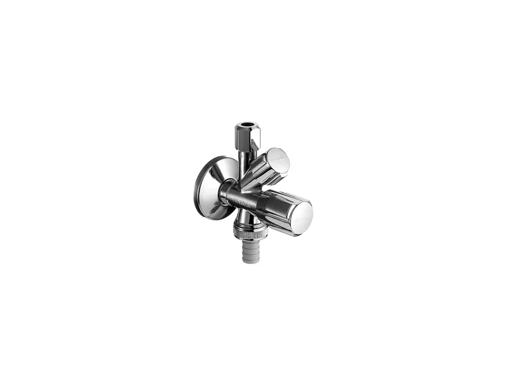 SCHELL COMFORT Kombinovaný rohový ventil 1/2"x3/8"x3/4" Cenová Bomba