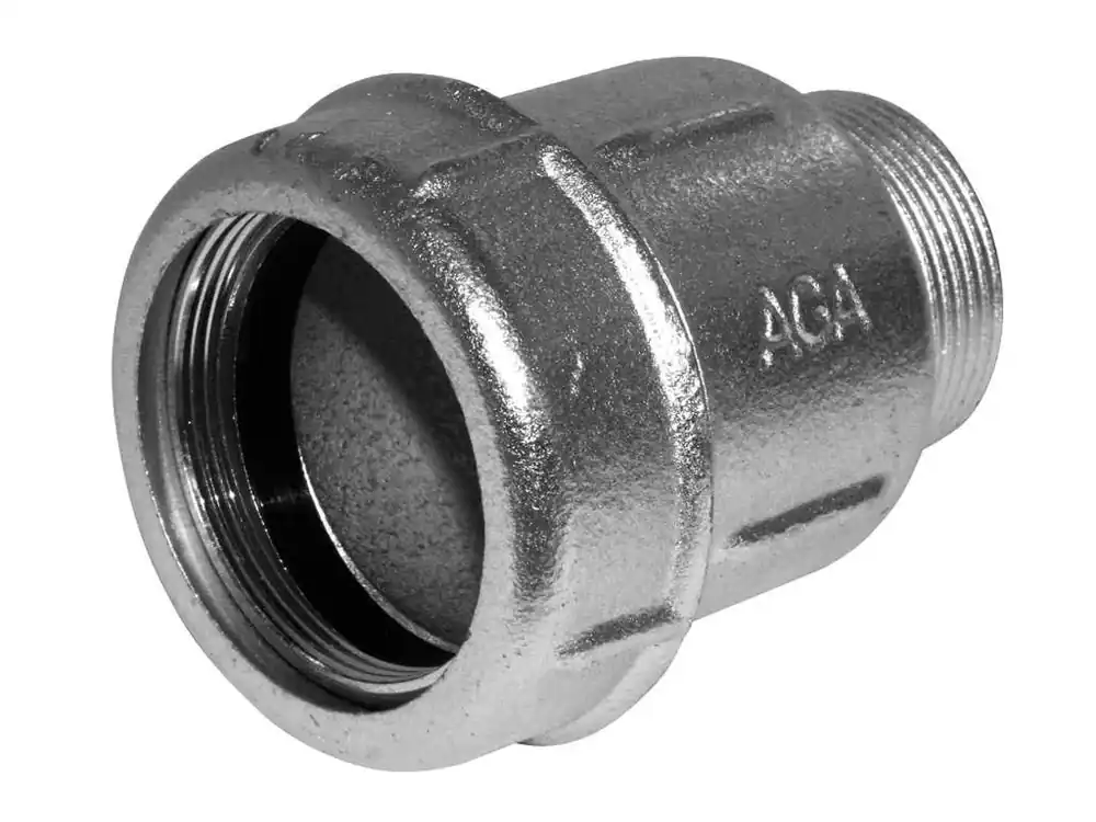 Objednat Nyní Spojka přímá AK 5/4" s vnějším závitem pro ocelové a PE trubky, pozink ( 39,3 – 43,1mm )