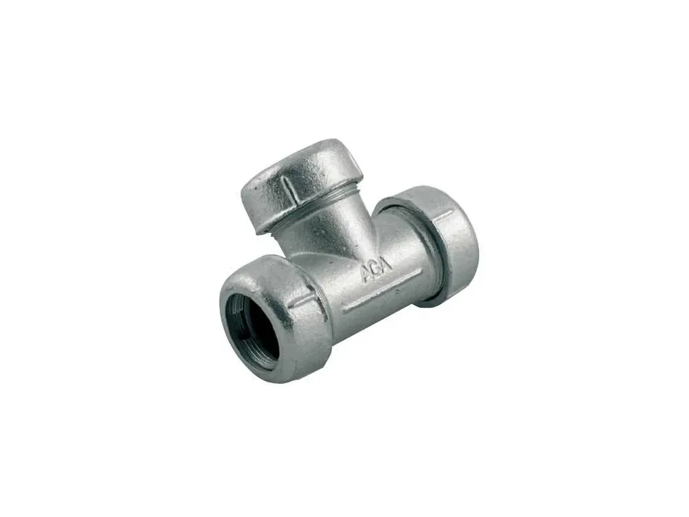 T-kus TOK 1/2" svěrný pro ocelové a PE trubky, pozink ( 19,5 - 21,8mm ) Rychlé Dodání